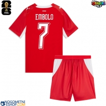 Otroški Nogometni dresi Švica Breel Embolo #7 Domači SP 2026 Kratek Rokav (+ Kratke hlače)